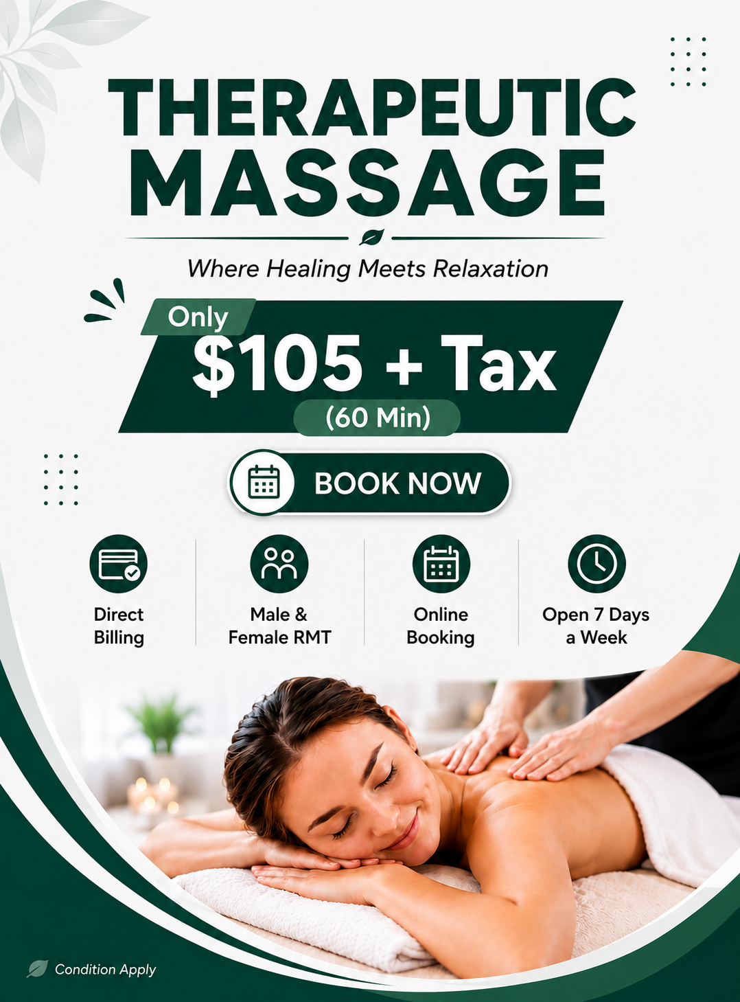 Therapeutic Massage Slider Banner